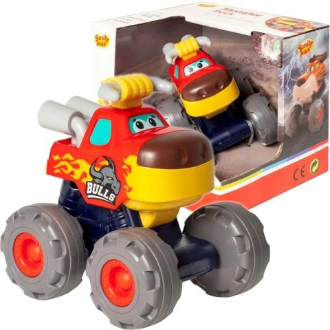 Smily Play Samochód Smily Play Play Monster Truck Auto Bull Byk Czerwony (SP84358)