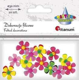 Titanum Ozdoba filcowa Titanum Craft-Fun Series kwiatki (BY343)