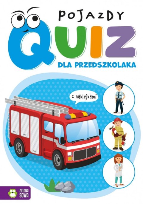 Zielona Sowa Książeczka edukacyjna Zielona Sowa Quiz dla przedszkolaka. Pojazdy