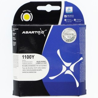 Asarto Tusz (cartridge) alternatywny Asarto Brother żółty (AS-B1100/980Y)