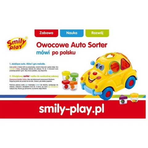 Smily Play Sorter Smily Play Zabawne auto z muzyką i światłem (SP83668)