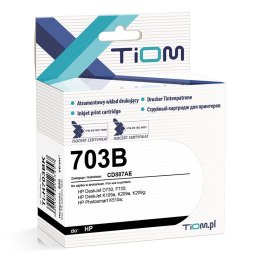 Tiom Tusz (cartridge) alternatywny Hp Dj 730/735 703 Cd887ae Tiom (Ti-H703BK)
