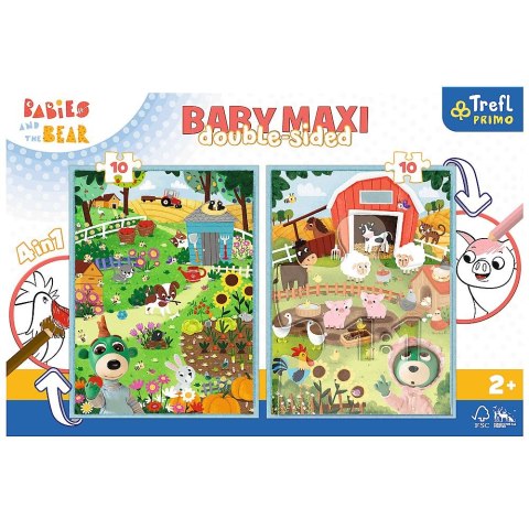 Trefl Puzzle Trefl Baby MAXI 2x10 Bobaski i Miś (43000)