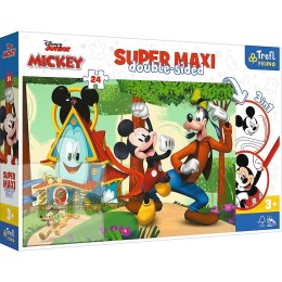 Trefl Puzzle Trefl Myszka Miki Super maxi Wesoły Domek i przyjaciele 24 el. (41012)