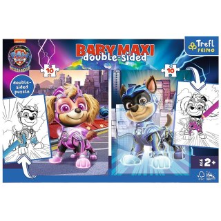 Trefl Puzzle Trefl Paw Patrol Baby MAXI 2x10 Bohaterskie pieski 10w1 el. (43007)