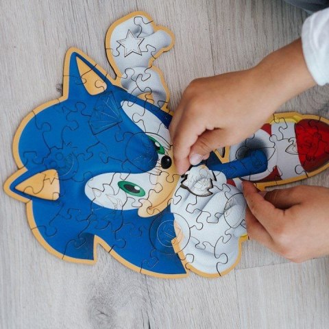 Trefl Puzzle Trefl Sonic Drewniane Sprytny Sonic (20203)