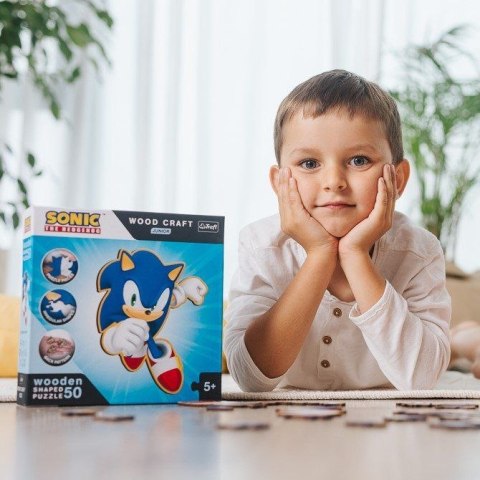 Trefl Puzzle Trefl Sonic Drewniane Sprytny Sonic (20203)