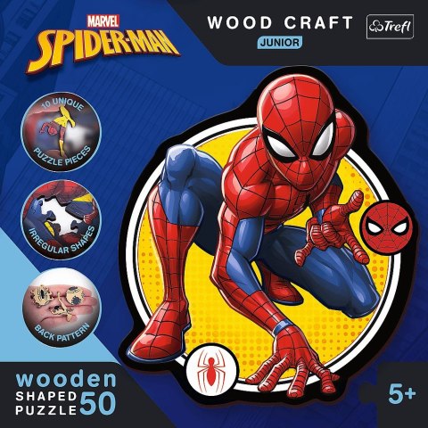 Trefl Puzzle Trefl Spiderman Drewniane Moc 50 el. (20204) Trefl Puzzle Trefl Spiderman Drewniane Moc 50 el. (20204)