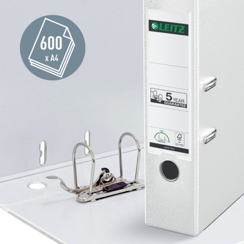 Leitz Segregator dźwigniowy Leitz A4 80mm biały (10105001) Leitz Segregator dźwigniowy Leitz A4 80mm biały (10105001)