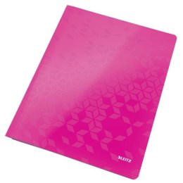 Leitz Skoroszyt WOW A4 różowy metaliczny karton 80g Leitz (30010023)