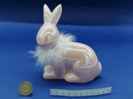 One Dollar Figurka One Dollar zając ceramiczny z futerkiem 16cm (240155)