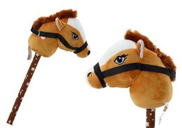 Lean Pluszak interaktywny Głowa Konia Na Kiju Hobby Horse Koń Krótkowłosy Brązowy Dźwięki Lean (19537)