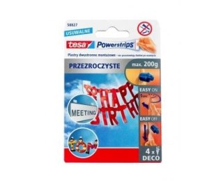 Tesa Plaster samoprzylepny Tesa powerstrips przezroczyste (58827-00000-00 TS)