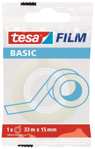 Tesa Taśma biurowa Tesa Basic 15x33 [mm x m] (58542-0000-00)