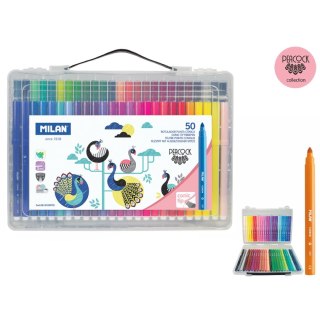Milan Flamaster Milan Peacock zestaw 50 kol. (615350PCK)