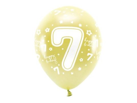 Partydeco Balon gumowy Partydeco cyfra 7 (1 op. / 6 szt.) złoty 330mm (ECO33M-207-019J-6) Partydeco Balon gumowy Partydeco cyfra 7 (1 op. / 6 szt.) złoty 330mm (ECO33M-207-019J-6)