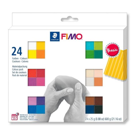 Staedtler Fimo Modelina Staedtler Fimo 24 kol. mix 600g (S 8023 C24-1)