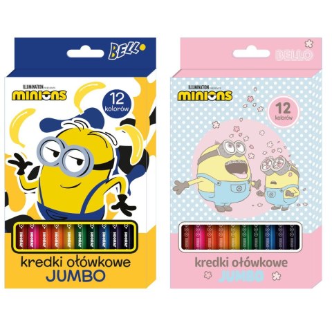 Beniamin Kredki ołówkowe Beniamin Minionki Jumbo 12 kol.