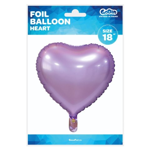 Godan Balon foliowy Godan serca 18 matowe, liliowe 18cal (BS-HMLI) Godan Balon foliowy Godan serca 18 matowe, liliowe 18cal (BS-HMLI)