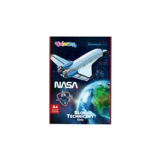 Patio Blok techniczny Patio Nasa A4 biały 170g 10k (21528PTR)