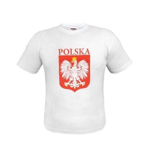 Arpex Koszulka z nadrukiem orła i napisem Polska. Rozmiar: M. Arpex (SP5241BIA-M-7387)
