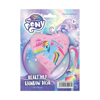 Godan Balon foliowy Godan Pony z tęczą, pakowany 18cal (B201689)