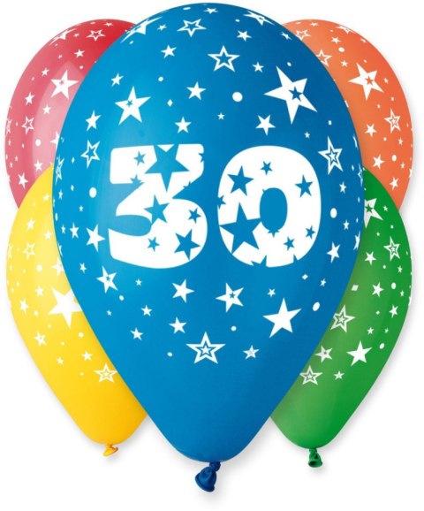 Godan Balon gumowy Godan Z NADRUKIEM 5 szt mix 12cal (GS110/30) Godan Balon gumowy Godan Z NADRUKIEM 5 szt mix 12cal (GS110/30)