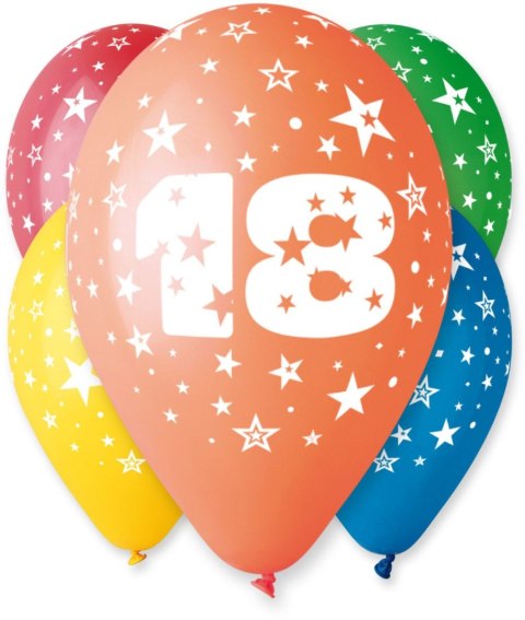 Godan Balon gumowy Godan Z NADRUKIEM 5 szt mix 300mm 12cal (GS110/18) Godan Balon gumowy Godan Z NADRUKIEM 5 szt mix 300mm 12cal (GS110/18)