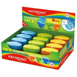 Keyroad Temperówka Tris mix plastik Keyroad (KR971431)