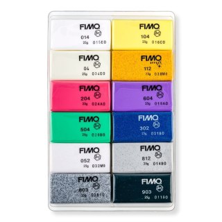 Staedtler Fimo Modelina Staedtler Fimo 12 kol. mix 300g (S 8013 C12-1)