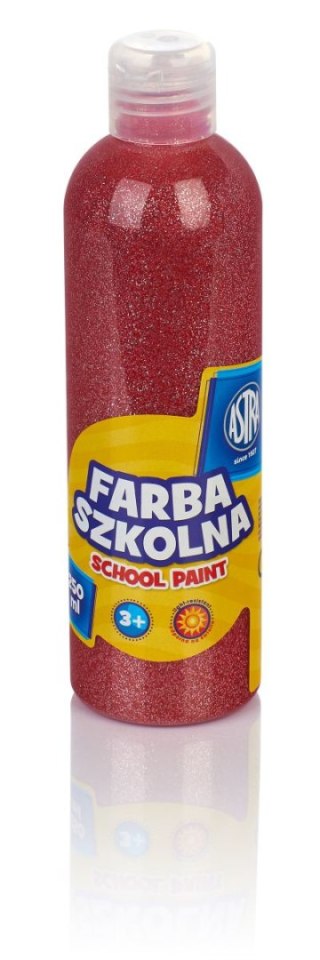 Astra Farby plakatowe Astra szkolne kolor: czerwony 250ml 1 kolor.