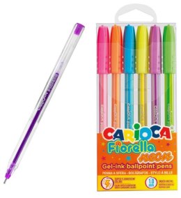 Carioca Długopis Carioca Fiorella neon 6 kolorów 1,0mm (160-2416)