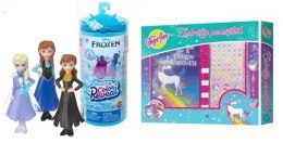 Mattel Pakiet PROMOCJA Lalka Mini Frozen Color Reveal+Pamiętnik Jednorożec Stn2616	 Mattel (498552+402875)