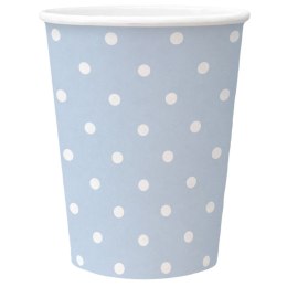 Paw Kubek jednorazowy Paw Dots Light Blue 250ml (PC8002205)