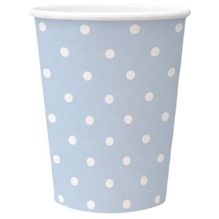 Paw Kubek jednorazowy Paw Dots Light Blue 250ml (PC8002205)