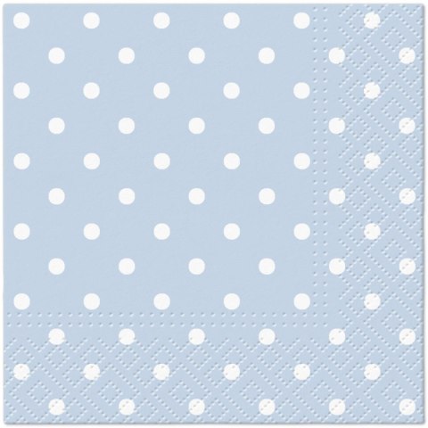 Paw Serwetki Paw Dots Light blue mix nadruk bibuła [mm:] 250x250 (SDC066055)