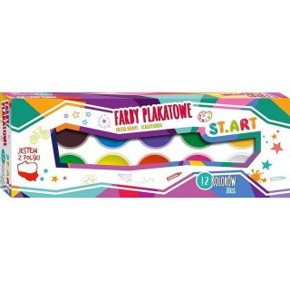 St.Art Farby plakatowe St.Art kolor: mix 20ml 12 kolor.