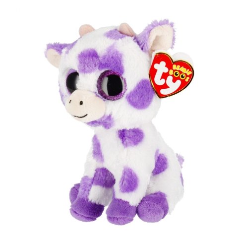 Ty Pluszak Ty Beanie Boos Ethel - krowa z fiolet. plamami [mm:] 150 (TY37345)