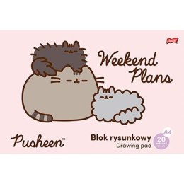 Unipap Blok rysunkowy Unipap Pusheen A4 biały 20k