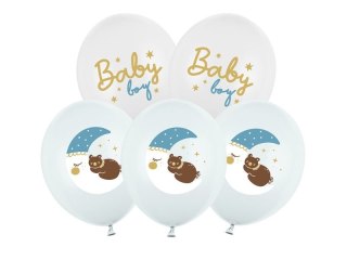 Partydeco Balon gumowy Partydeco Baby boy mix 300mm (SB14P-338-000-6)