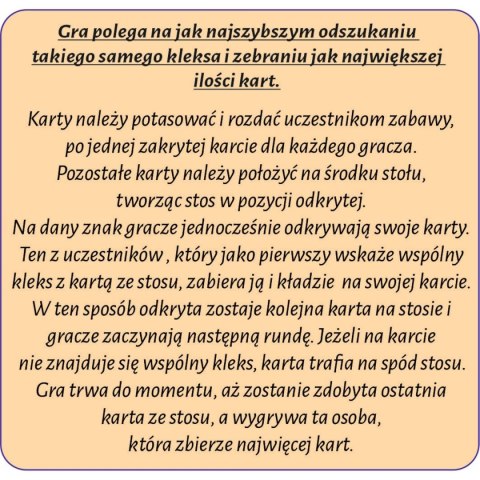 Abino Gra karciana Abino KLEKSY I PLAMY KLEKSY I PLAMY