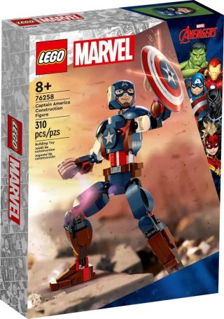 Lego Klocki konstrukcyjne Lego Marvel Figurka Kapitana Ameryki do zbudowania (76258)