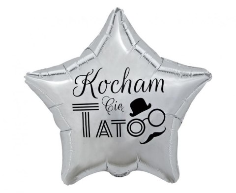 Godan Balon foliowy Godan Kocham Cię Tato (srebrny) 19cal (FG-GKCS)