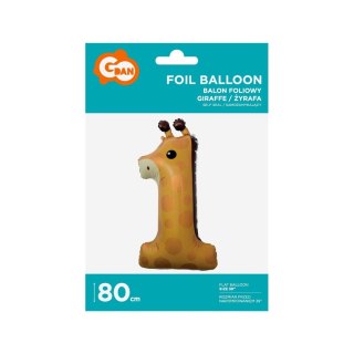 Godan Balon foliowy Godan cyfra 1 żyrafa 39cal (HS-Z391)