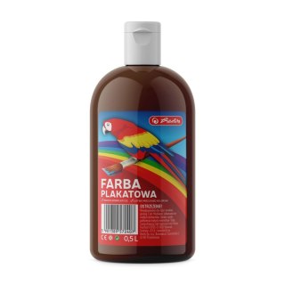 Herlitz Farby plakatowe Herlitz kolor: brązowy 500ml 1 kolor. (9575804)