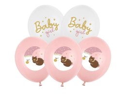 Partydeco Balon gumowy Partydeco Baby girl mix 300mm (SB14P-337-000-6)