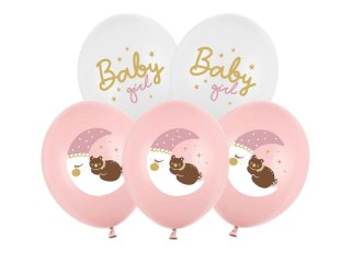 Partydeco Balon gumowy Partydeco Baby girl mix 300mm (SB14P-337-000-6)