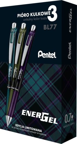 Pentel Pióro kulkowe Pentel BL 77 5902894026775 3szt (77A2-ST3KSVPl)