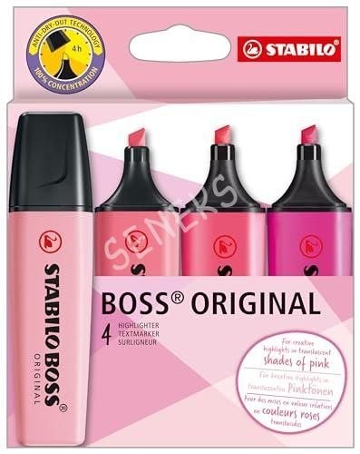 Stabilo Zakreślacz Stabilo BOSS WALLET PINK 4006381616225, różowy 2,0-5,0mm (70/4-6-1)