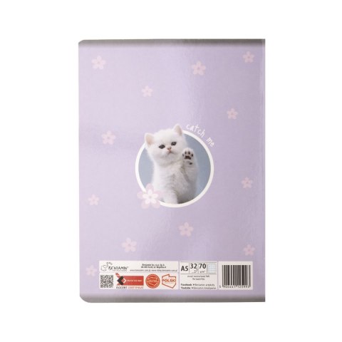 Beniamin Zeszyt Beniamin the sweet pets A5 32k. krata (5993)